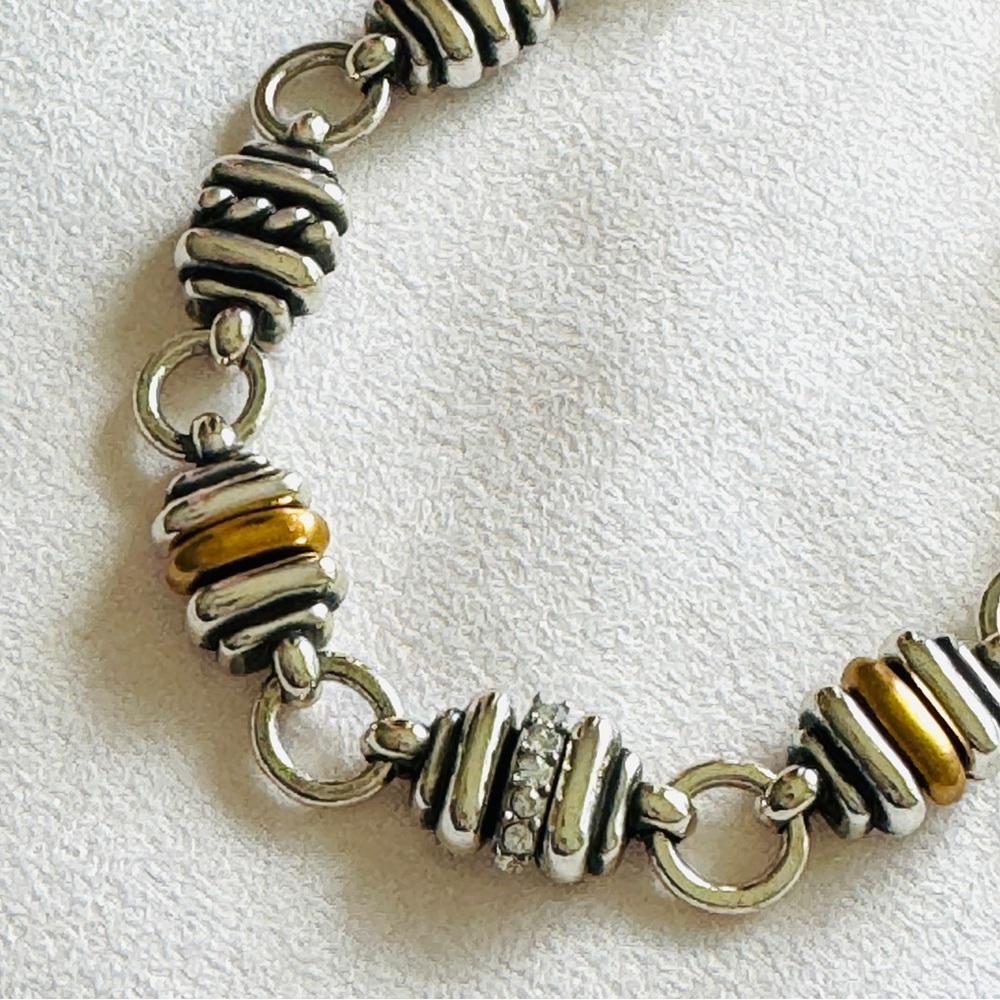 Brighton Charlotte Silver Gold-Tone Bracelet NWT - Picture 3 of 12